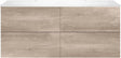 Onderbouw COFFEE 4 lades 140 duo eiken Decor flanel +dubbele wastafel wit