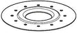 Flensring v.klokput 152327 Geberit Rvs