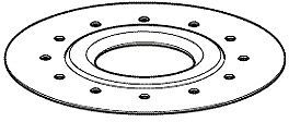 Flensring v.klokput 152327 Geberit Rvs