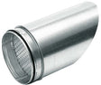 Spiral-d Eindstuk met rooster schuin voor ventilatie 355MM