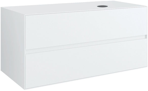 ONDERBOUW 2LADES+TABLET VOOR OPBOUWLAVABO RECHTS TENSO 120CM ZONDER KRAANGAT WIT