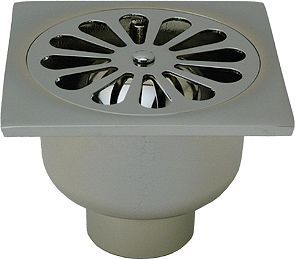Messing klokput chroom 10-10CM