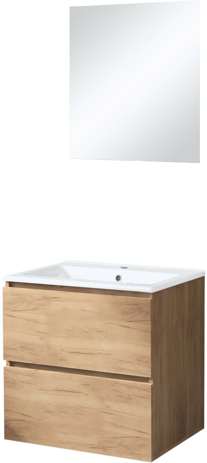 MEUBEL ICE SOLO SPIEGEL ZONDER VERLICHTING 60CM EIK GRIJS