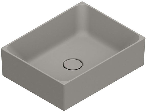 Opbouwlavabo Premium catalano cataglaze+ 45X35 H13 zonder overloop tortora satinato