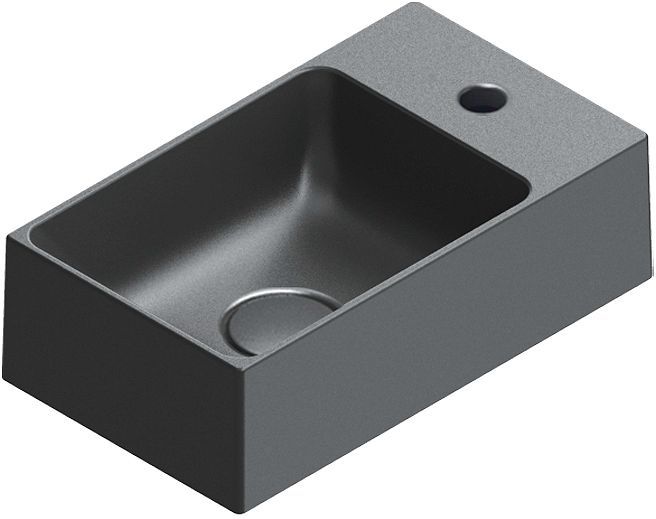 HANDENWASSER PREMIUM 40 CATALANO CATAGLAZE+ 40X23CM MAT ZWART