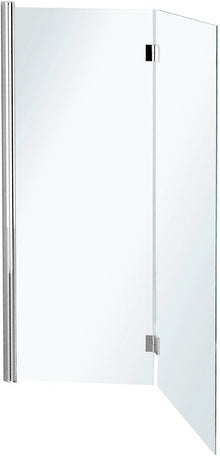 PARE-BAIN EN 2 PIECES SWING 120-150 GAUCHE CHROME-CLAIR