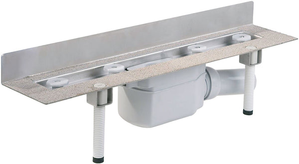 Vloergoot+put wand ceraline DALLMER 80CM inox