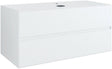 Onderbouw 2 lades+tablet voor opbouwlavabo centraal tenso 120CM +kraangat wit
