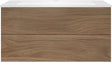 Onderbouw COFFEE 2 lades 120 eik caramel+wastafel kunstmarmer mat wit