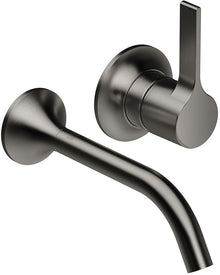 AFWERKSET 1GREEP MENGKRAAN LAVABO MUUR VAIA DORNBRACHT SPRONG 190MM DARK PLATINA MAT