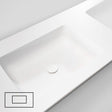 Tablet tailor top dubbele lavabo centraal 160CM Solid xonyx wit