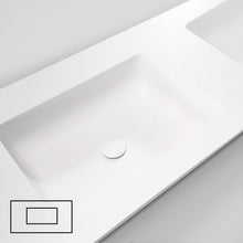Tablet tailor top dubbele lavabo centraal 160CM Solid xonyx wit