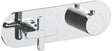 Afwerkset thermostaat+omsteller icona classic horizontaal chroom