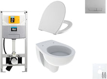 WALLFIX OLI WC SUSPENDU BASTIA D600 SOFTCLOSE + LIFT-OFF GLAM MAT CHROME