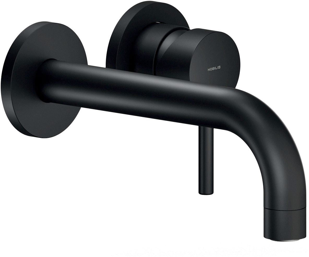 AFWERKSET 1GREEP MENGKRAAN LAVABO LIVE NOBILI 150MM MAT ZWART