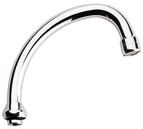 Getrokken bek boven HU FG 3/4"F 140MM chroom, kranen & mengkranen — SKU DESCO-21631