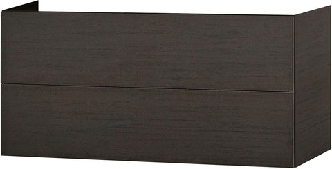 Onderkast puro 2 laden 120CM Push-Open wenge, badkamermeubelen — SKU DESCO-162051