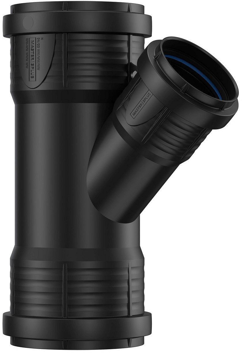 T PP 45°. FFF 75-50MM ZWART
