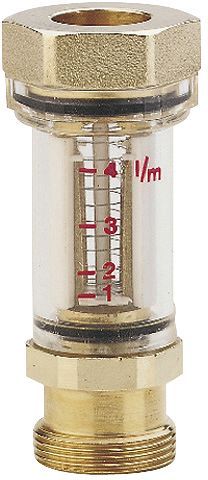 Debietmeter voor collector giacomini 3/8"-18MM