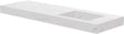 TABLET KERAMISCH MARMER PURO LAVABO S RECHTS B160 H10 ZONDER KRAANGAT WHITE CALACATTA