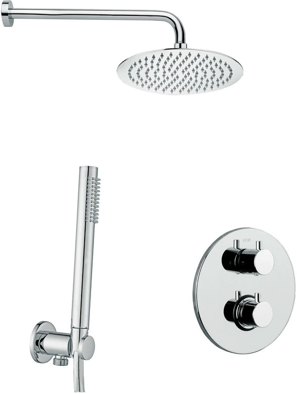 Inbouwdouchecombinatie+regendouche+badset nordica chroom by paffoni