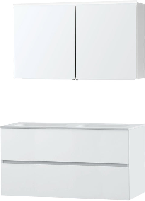 Meubel Molto poederwit 120 Solid spiegelkast