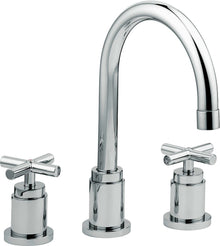 MELANGEUR 3 TROUS LAVABO QUATTRO VIDAGE AUTOMATIQUE CHROME