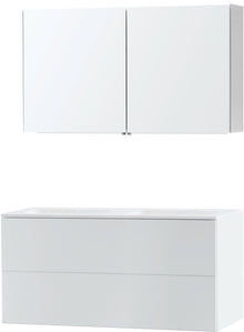 MEUBLE PURO DUO BLANC 120 SOLID MOLTO ARMOIRE TOILLETTE