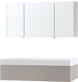 MEUBEL PURO SOLO GRIJS ASYMMETRISCH 140 LINKS 1 LADE SOLID PURO SPIEGELKAST