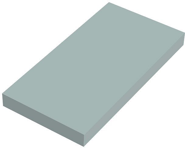 WANDTABLET COFFEE 150X300X25MM TOT 7KG IJSBLAUW ZACHT MAT