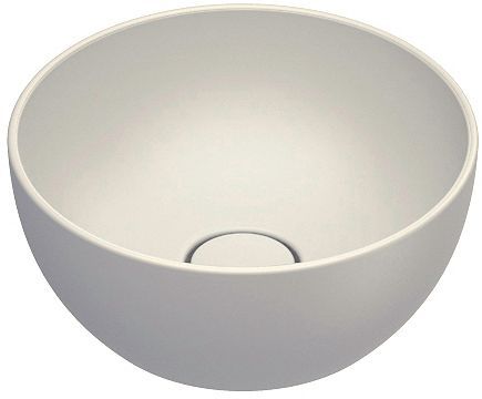 Opbouwlavabo sfera catalano cataglaze+ diameter 32 H14 zonder overloop lino satinato