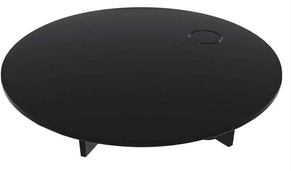 AFDEKPLAAT TEMPOPLEX 115MM MAT ZWART VIEGA
