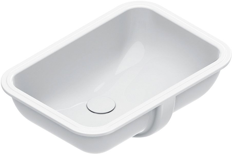 Onderbouw lavabo italy catalano cataglaze+ 55X38CM zonder kraanvlak +overloop wit