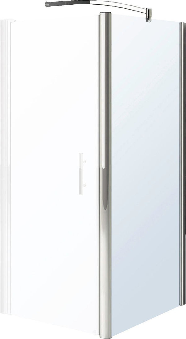 Vast paneel Mistral 86,5-89,5 H190 zilver-satin