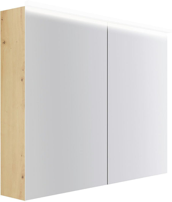 Spiegelkast COFFEE 2 deuren 1000MM 4250K eiken Decor urban