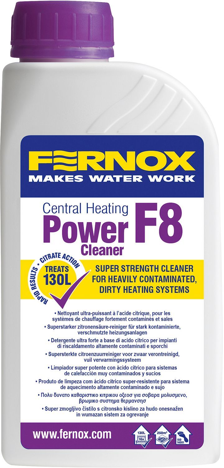 Power Cleaner F8 500ML Fernox, waterbehandeling — SKU DESCO-181120