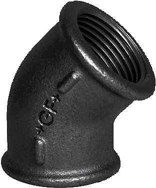 Gas elleboog gf ff 45° Nr 120 3/4"