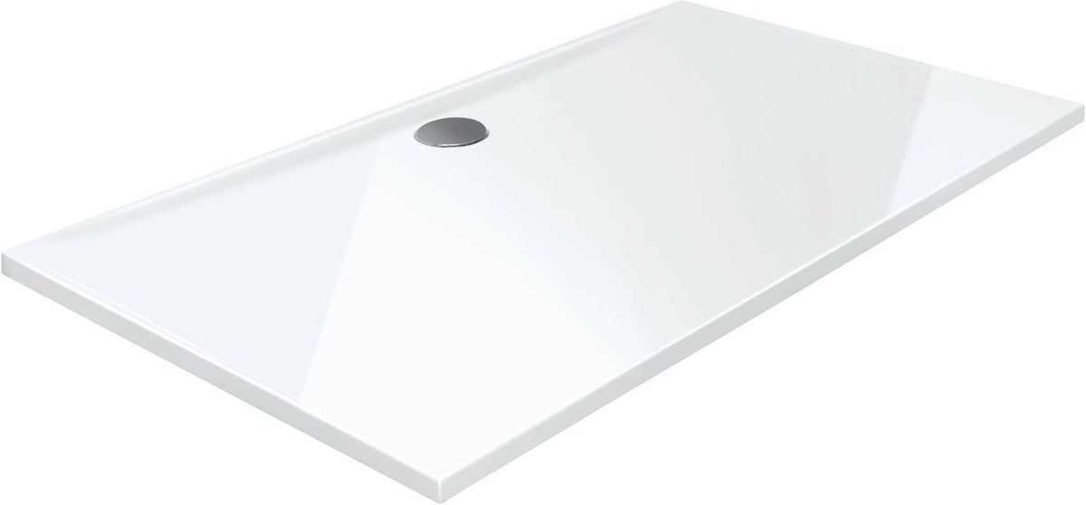 Doucheplaat newforce 90-180-3,5CM wit