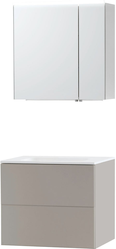 Meubel puro solo grijs 70 solid molto spiegelkast, badkamermeubelen — SKU DESCO-702396