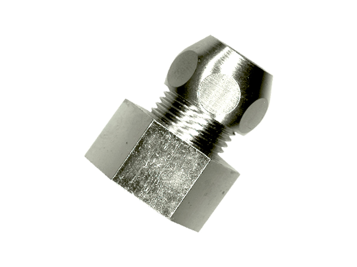 Saninstal Rechte koppeling F 3/8" 10mm chroom