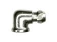 Saninstal Kniekoppeling F 3/8" 10mm chroom