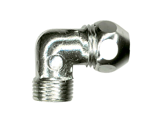 Saninstal kniekoppeling M 3/8" 10mm chroom