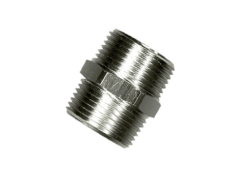 Saninstal Dubbel nippel 3/8" chroom
