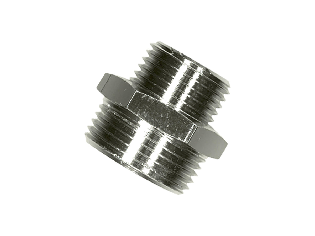 Saninstal Verloopnippel M 1/2" x M 3/8" chroom