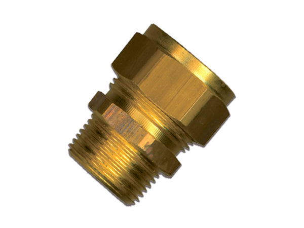 Saninstal Verloopmof knelkoppeling M 3/8" x 12mm messing