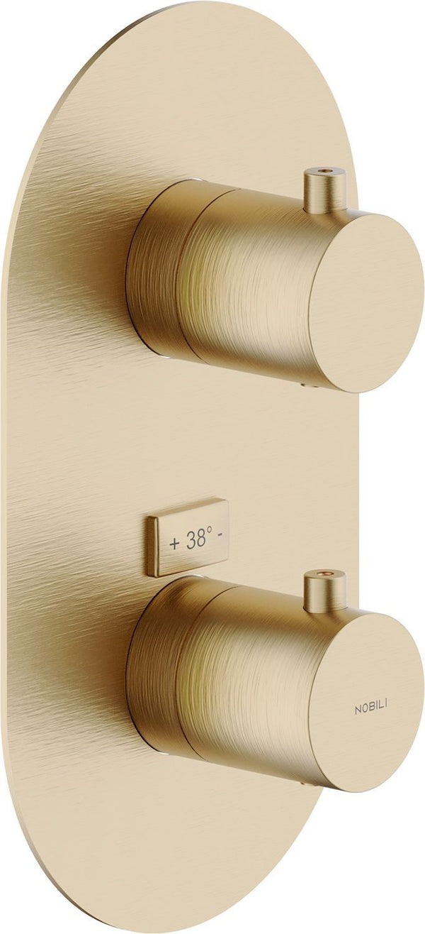 Afwerkset thermostaat+omstel live/velis nobili Miele geborsteld