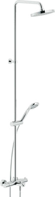 Douchezuil + badthermostaat nordica 2.0 nobili 20CM chroom 14L/MIN