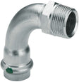 Elleboog 3/4"M-22MM sanpress inox Viega
