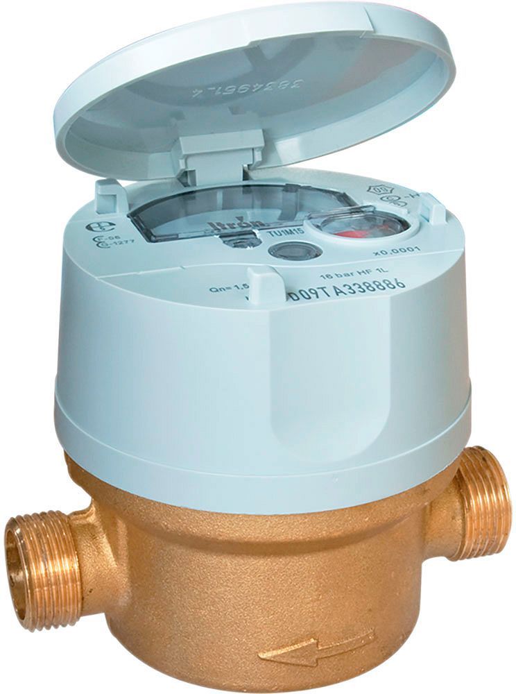 Waterteller kW snelheid flodis 3/4" z.koppeling 3/4"-1/2"