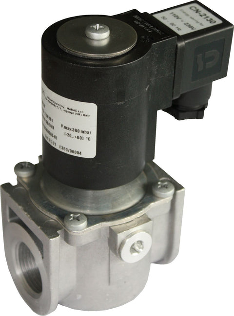 Gasmagneetklep met automatische terugstelling tempolec 5/4"